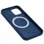 Чохол для iPhone 12 / 12 Pro MagSafe Silicone Full Size navy blue