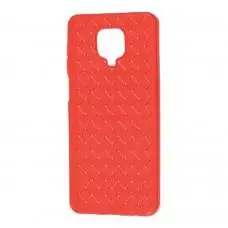 Чехол для Xiaomi Redmi Note 9s / 9 Pro Weaving case красный