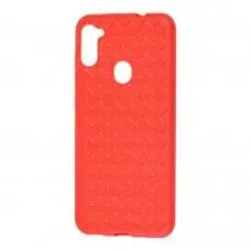 Чехол для Samsung Galaxy A11 / M11 Weaving красный