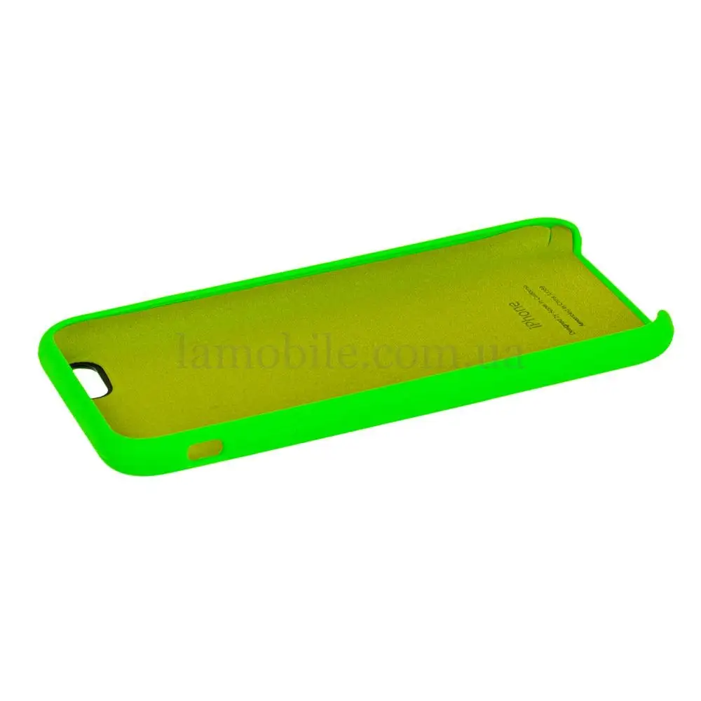 Чохол Silicone для iPhone 6 / 6s case shine green