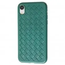 Чехол для iPhone Xr Weaving case зеленый