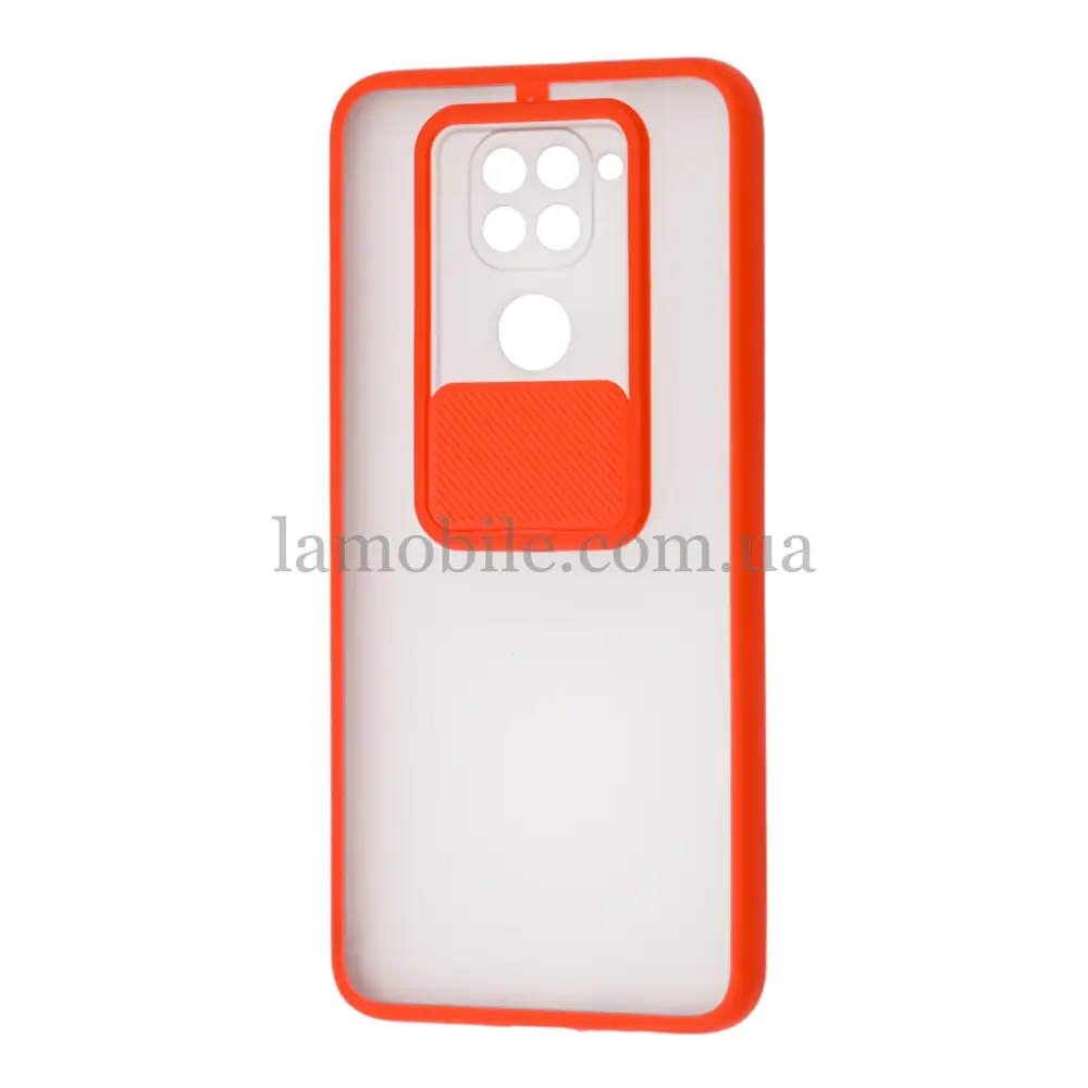 Чохол для Xiaomi Redmi Note 9 LikGus Camshield camera protect червоний