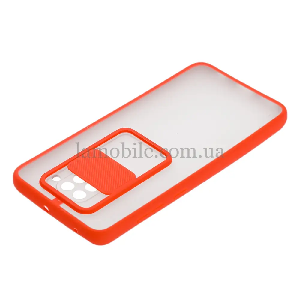 Чохол для Xiaomi Redmi Note 9 LikGus Camshield camera protect червоний