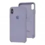 Чохол Silicone для iPhone Xs Max Premium лавандовий сірий
