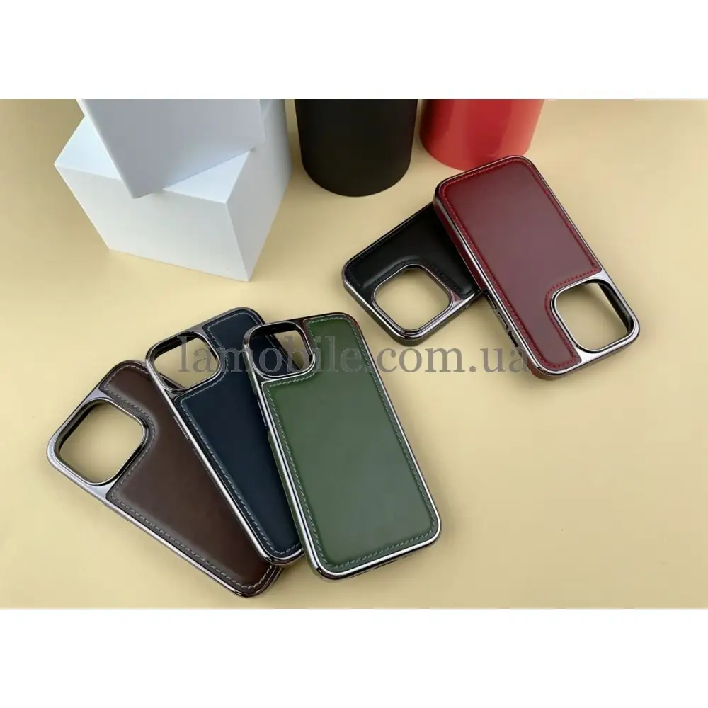 Чехол для iPhone 14 Puloka leather Lux red