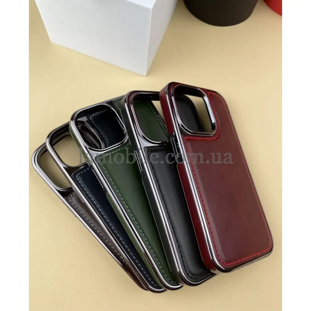 Чехол для iPhone 14 Puloka leather Lux red