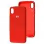 Чохол для Xiaomi Redmi 7A Silicone Full темно-червоний