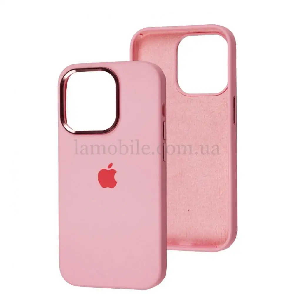 Чехол для iPhone 14 Pro New silicone case light pink