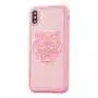 Чехол для iPhone X / Xs Kenzo leather розовый