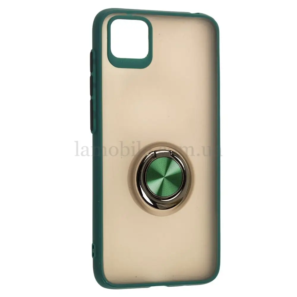Чохол для Huawei Y5p LikGus Maxshield Ring оливковий