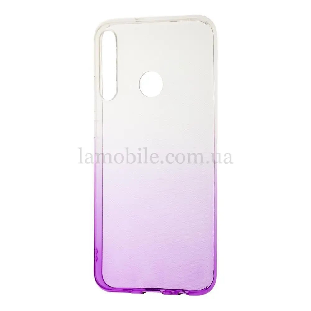 Чехол для Huawei P40 Lite E Gradient Design бело-фиолетовый