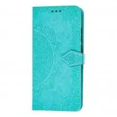 Чехол книжка для Xiaomi Redmi Note 8T "Art с визитницей" зеленый