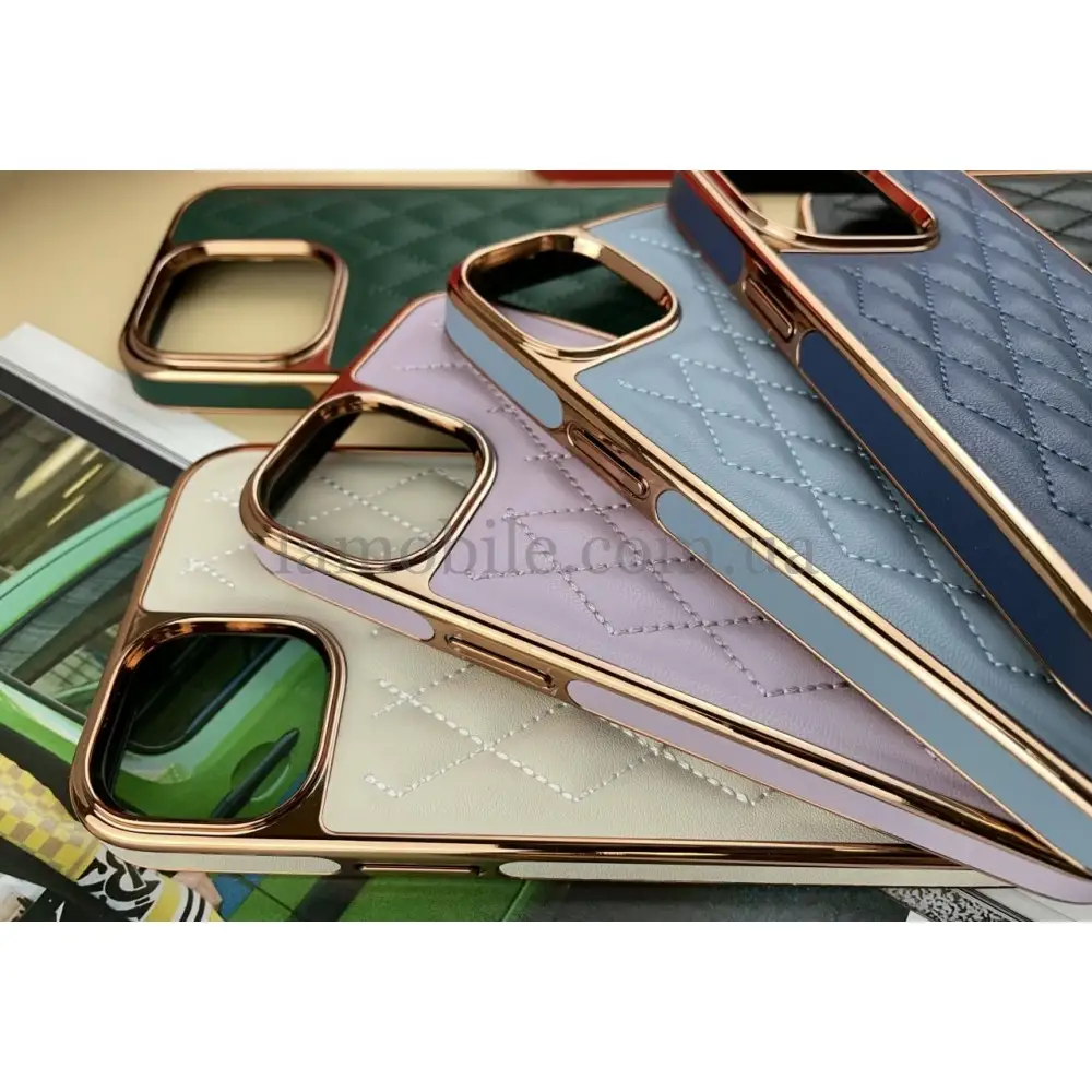 Чохол для iPhone 14 Pro Puloka leather case purple