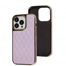 Чохол для iPhone 14 Pro Puloka leather case purple