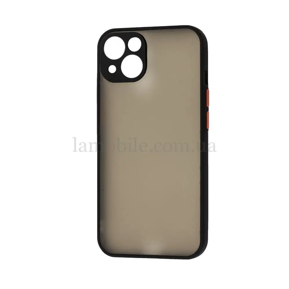 Чохол для iPhone 13 LikGus Totu camera protect чорно-червоний