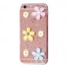 Чехол для iPhone 6 3D confetti "ромашка"
