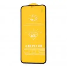 Захисне скло 6D для iPhone Xr/11 чорне (OEM)