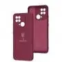 Чехол для Xiaomi Redmi 10C Full Premium Трезуб бордовый / marsala