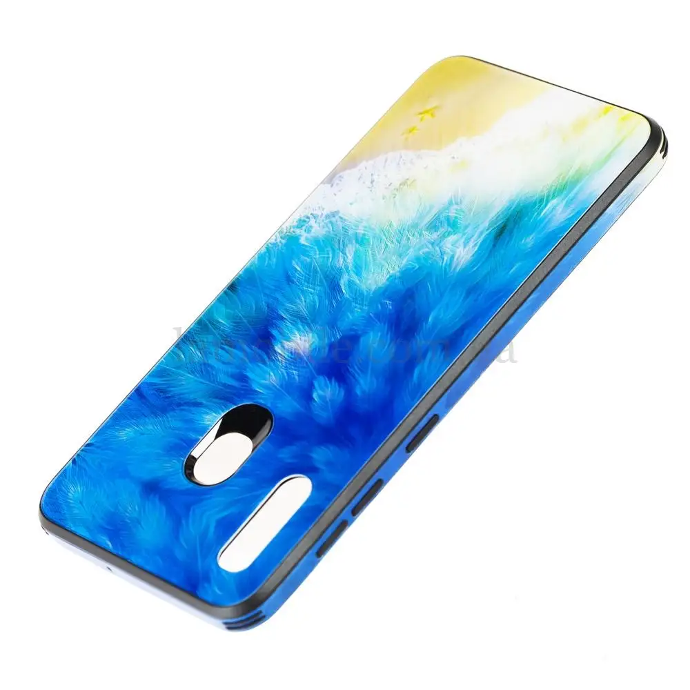 Чехол для Samsung Galaxy A20 / A30 glass print "пляж"