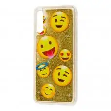 Чехол для Samsung Galaxy A70 (A705) Блестки вода smile