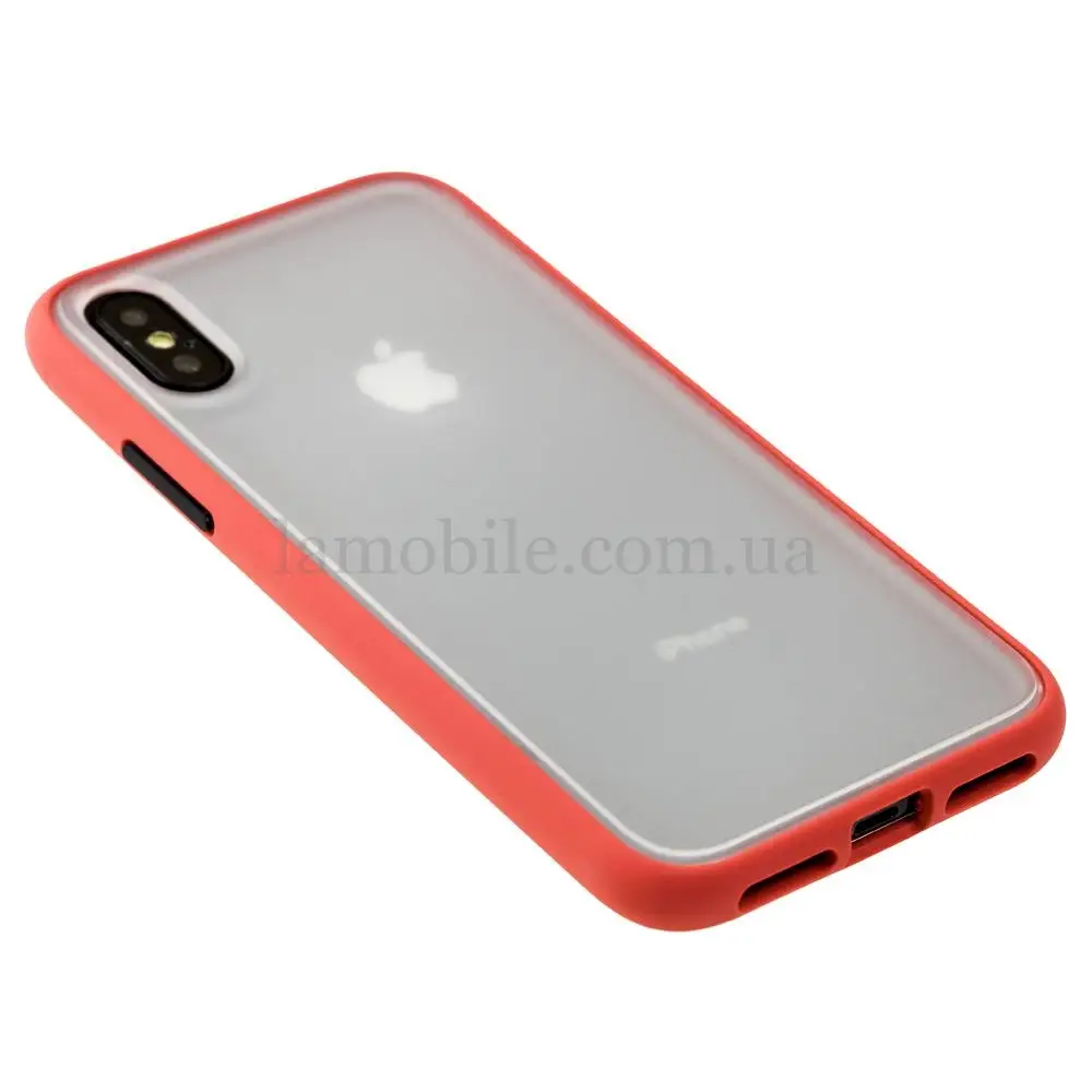 Чохол для iPhone X / Xs "LikGus Maxshield" кораловий