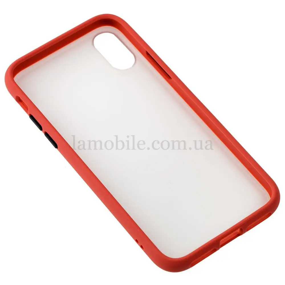 Чохол для iPhone X / Xs "LikGus Maxshield" кораловий