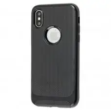 Чехол противоударный для iPhone X / Xs Deen Royce черный