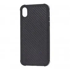Чохол для iPhone Xr carbon "Stylish" чорний