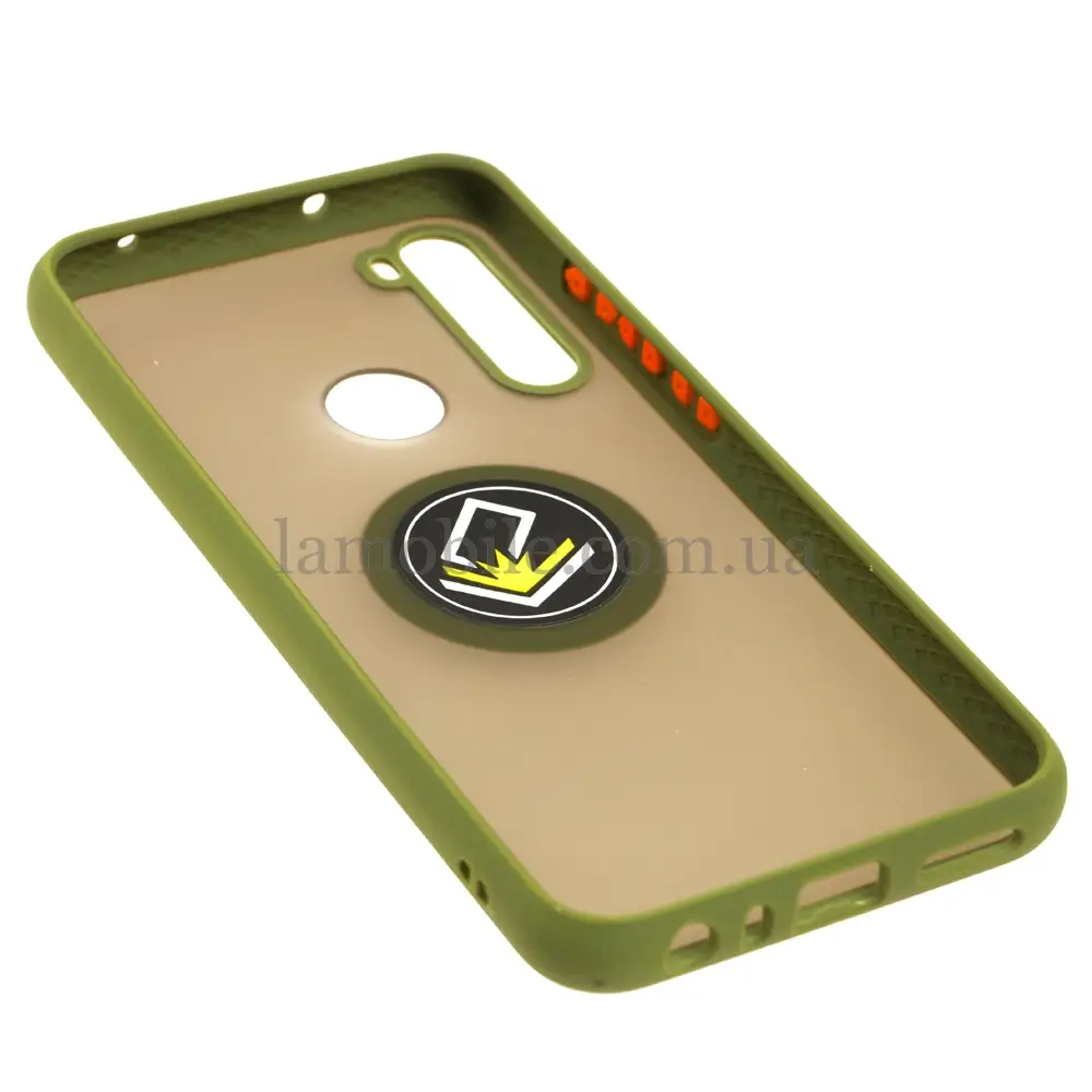 Чохол для Xiaomi Redmi Note 8T LikGus Edging Ring хакі