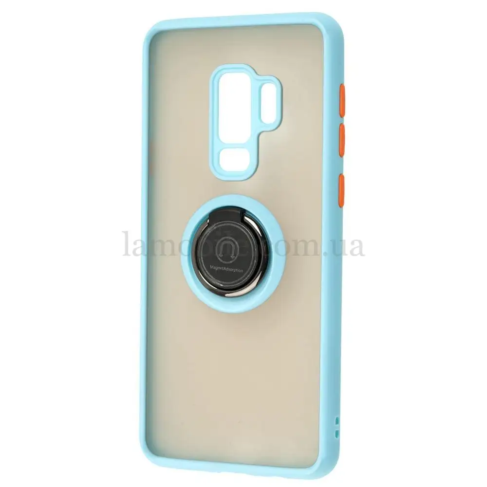 Чохол для Samsung Galaxy S9+ (G965) LikGus Edging Ring бірюзовий