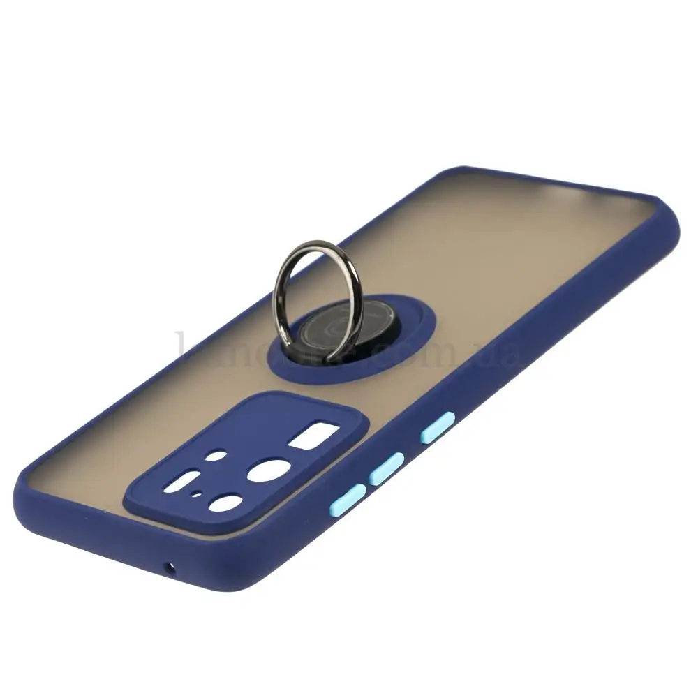 Чохол для Samsung Galaxy S20 Ultra (G988) LikGus Edging Ring синій