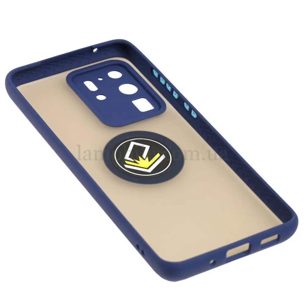 Чохол для Samsung Galaxy S20 Ultra (G988) LikGus Edging Ring синій