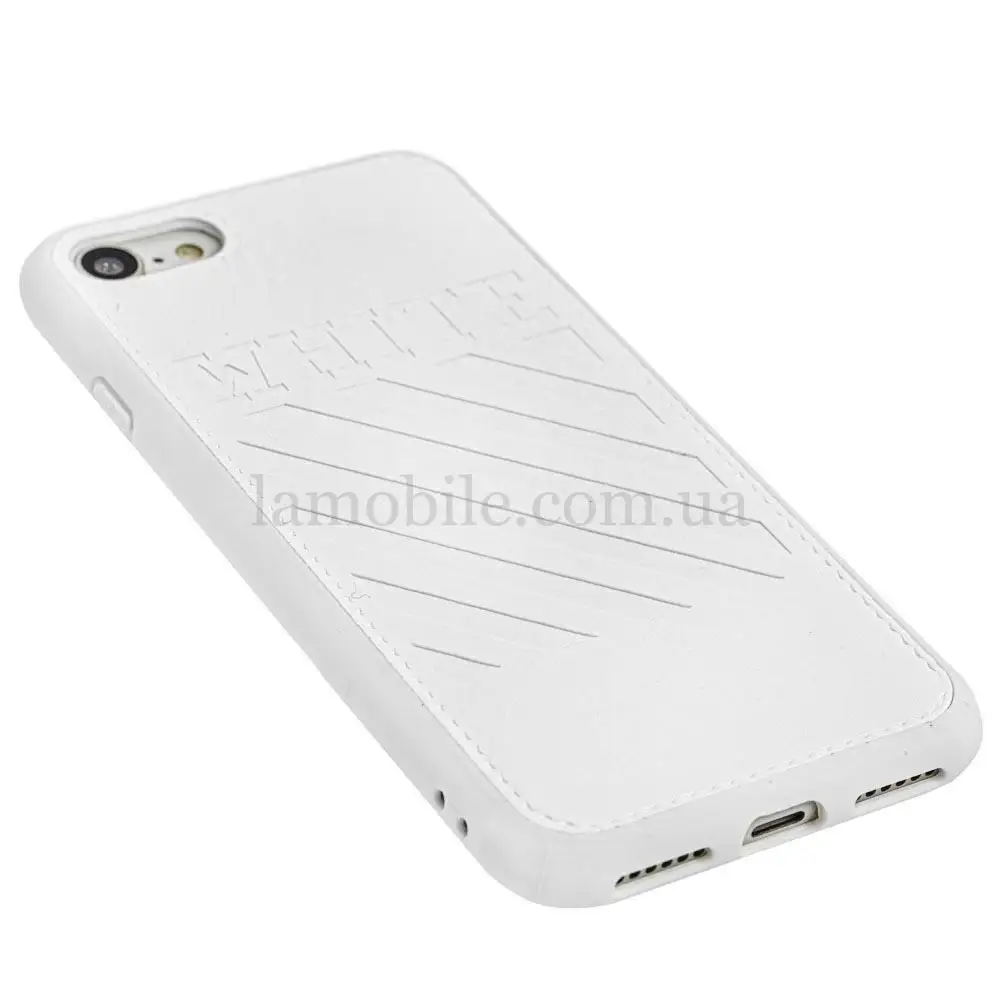 Чехол для iPhone 7 / 8 off-white leather белый