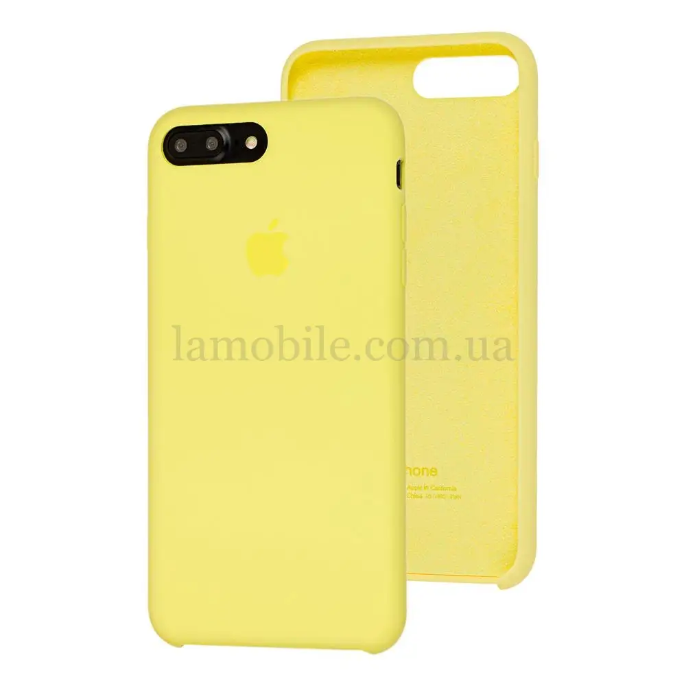 Чохол Silicone для iPhone 7 Plus / 8 Plus case жовтий