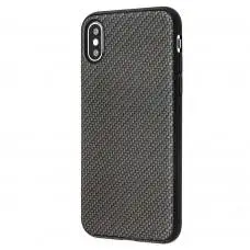 Чехол Carbon New для iPhone X / Xs черный