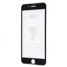 Захисне скло 4D для iPhone 7 Plus Full Screen чорний (OEM)