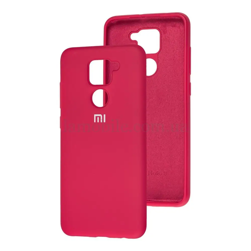 Чохол для Xiaomi Redmi Note 9 Silicone Full вишневий