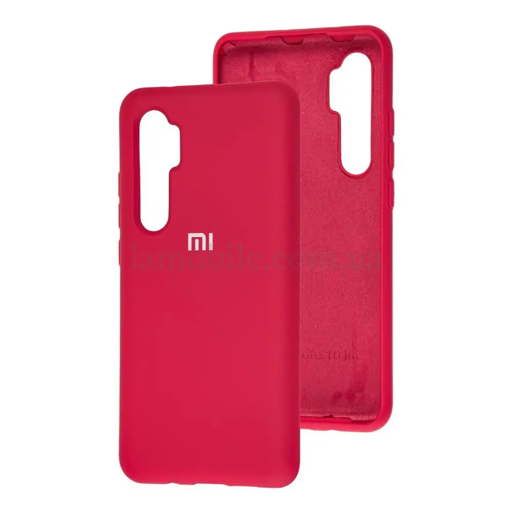 Чохол для Xiaomi Mi Note 10 Lite Silicone Full вишневий