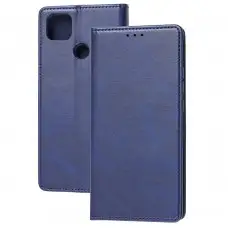 Чехол книжка для Xiaomi Redmi 9C / 10A Black magnet синий