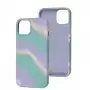 Чохол для iPhone 13 Aquarelle full бірюзово-бузковий