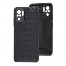 Чехол для Xiaomi Redmi Note 10 / 10s Leather case кроко
