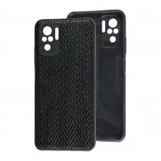 Чехол для Xiaomi Redmi Note 10 / 10s Leather case волна