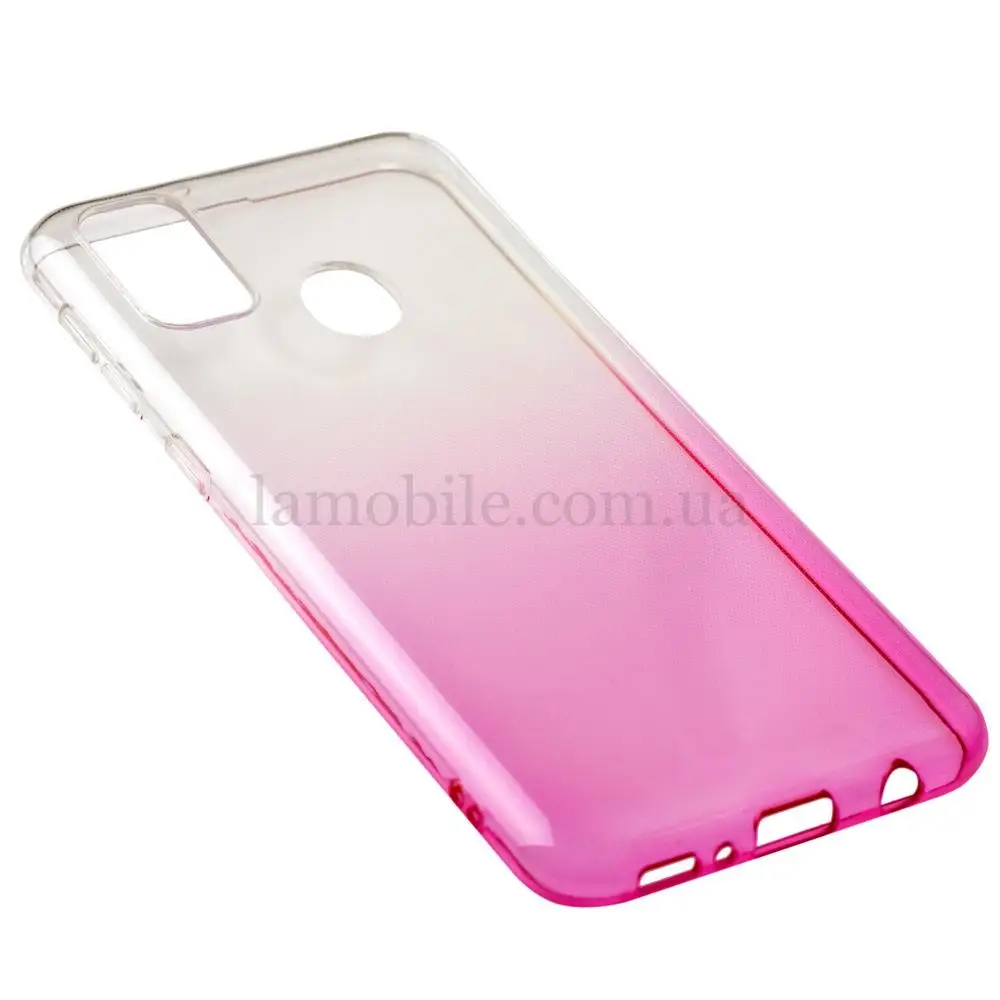 Чехол для Samsung Galaxy M21 / M30s Gradient Design бело-розовый
