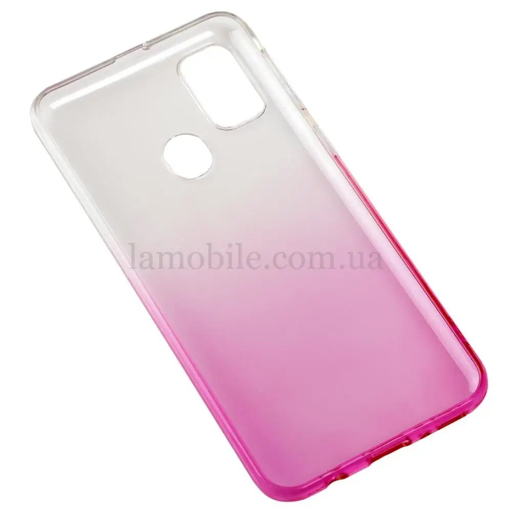 Чехол для Samsung Galaxy M21 / M30s Gradient Design бело-розовый