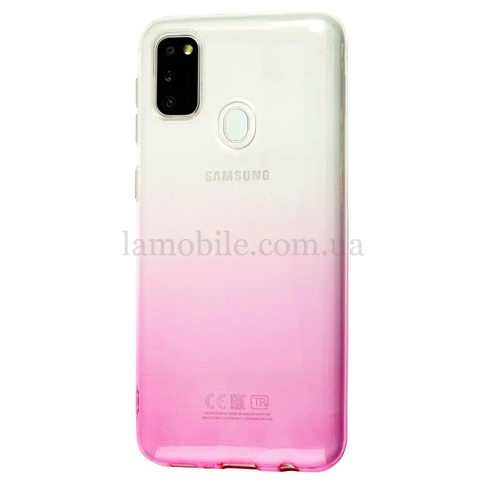 Чехол для Samsung Galaxy M21 / M30s Gradient Design бело-розовый