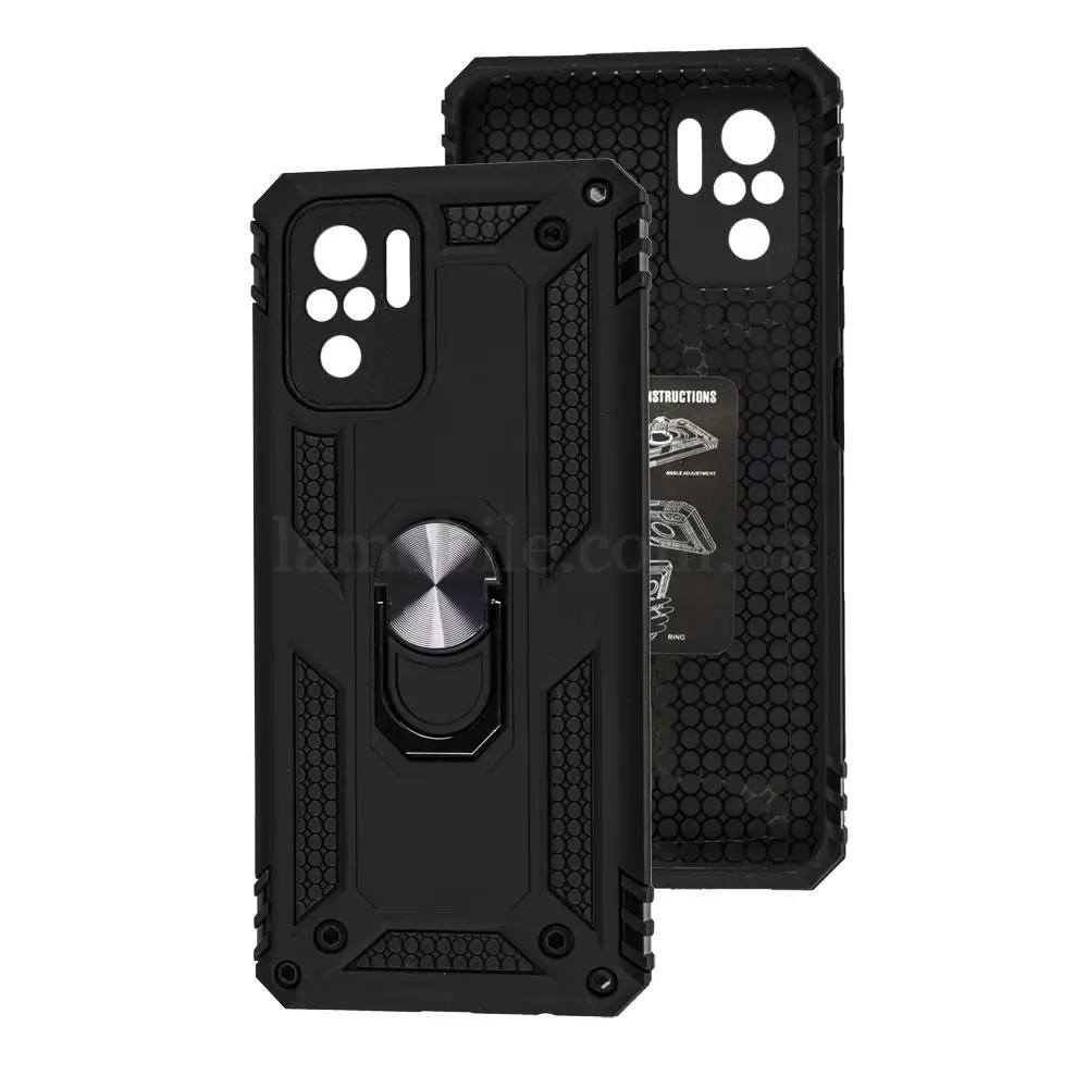 Чохол для Xiaomi Redmi Note 10 / 10s Serge Ring ударостійкий чорний