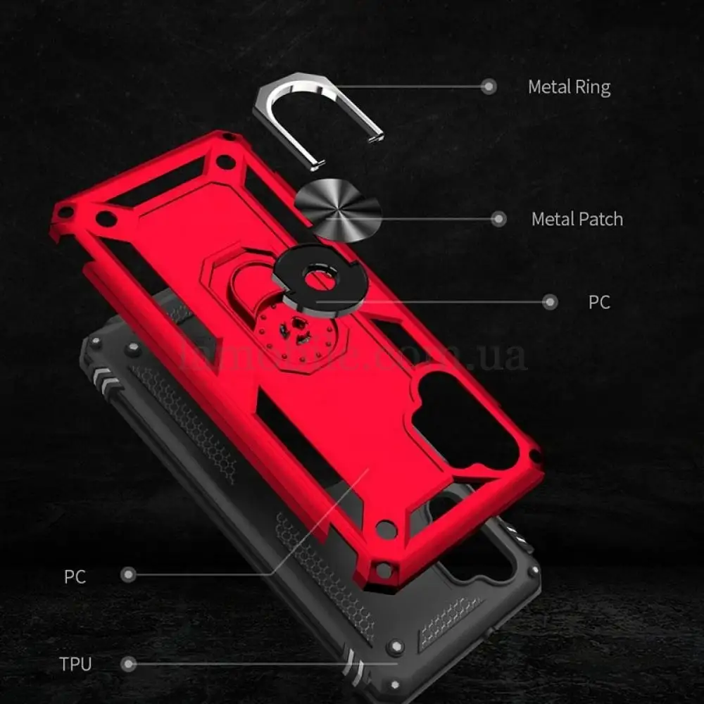 Чохол для Xiaomi Redmi Note 10 / 10s Serge Ring ударостійкий чорний