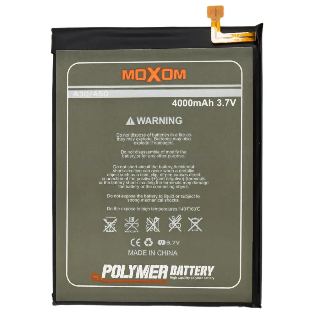 Аккумулятор Moxom Samsung A20 / A30 / A50 4000mAh 