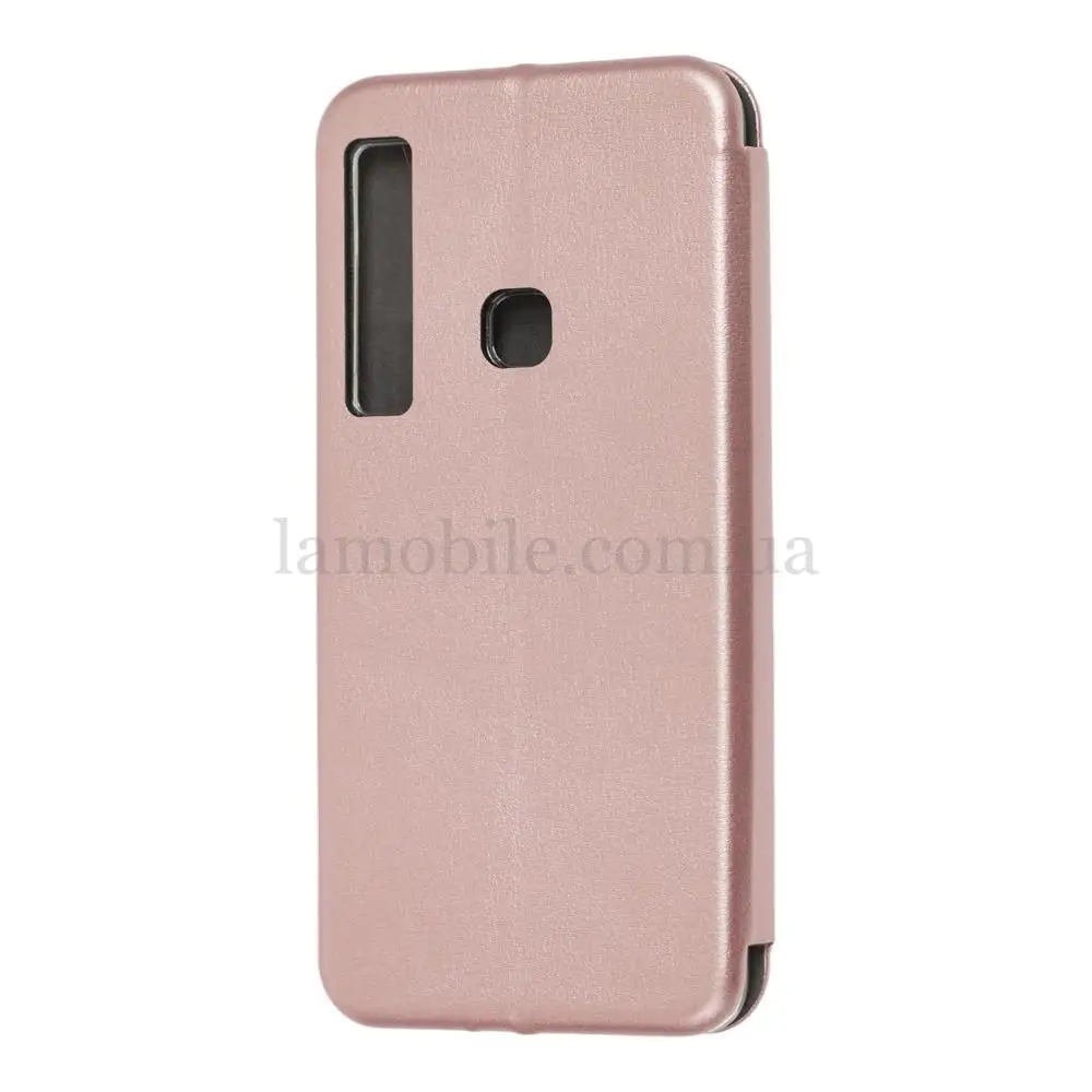 Чохол книжка Premium для Samsung Galaxy A9 2018 (A920) рожево-золотистий