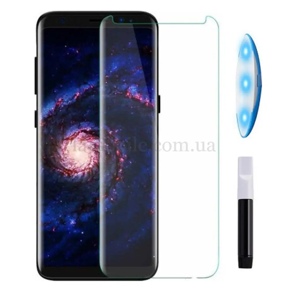 Захисне 3D скло для Samsung Galaxy S8/S9 UV прозоре
